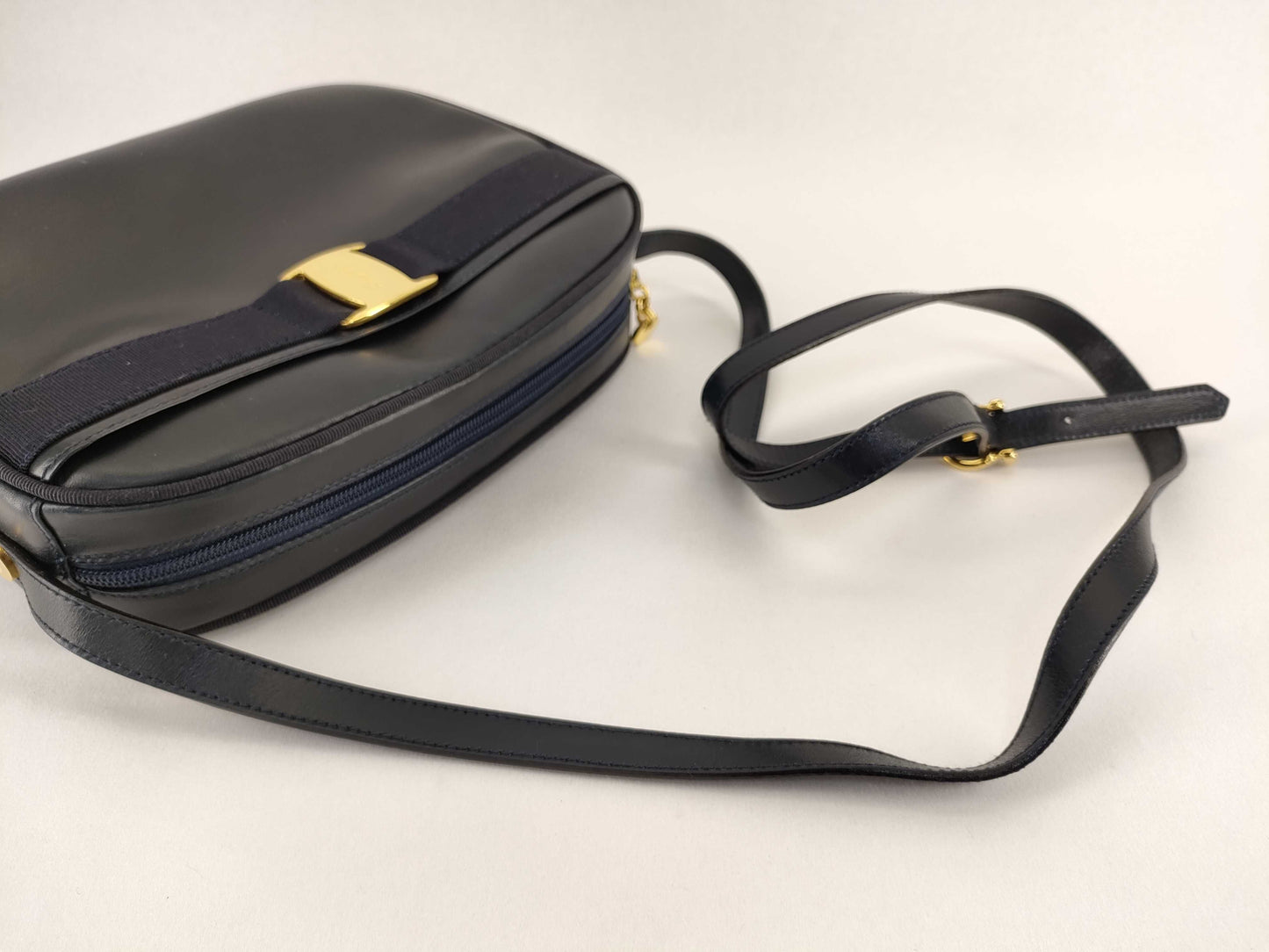 Salvatore Ferragamo Vara Ribbon Shoulder Bag with Hardware