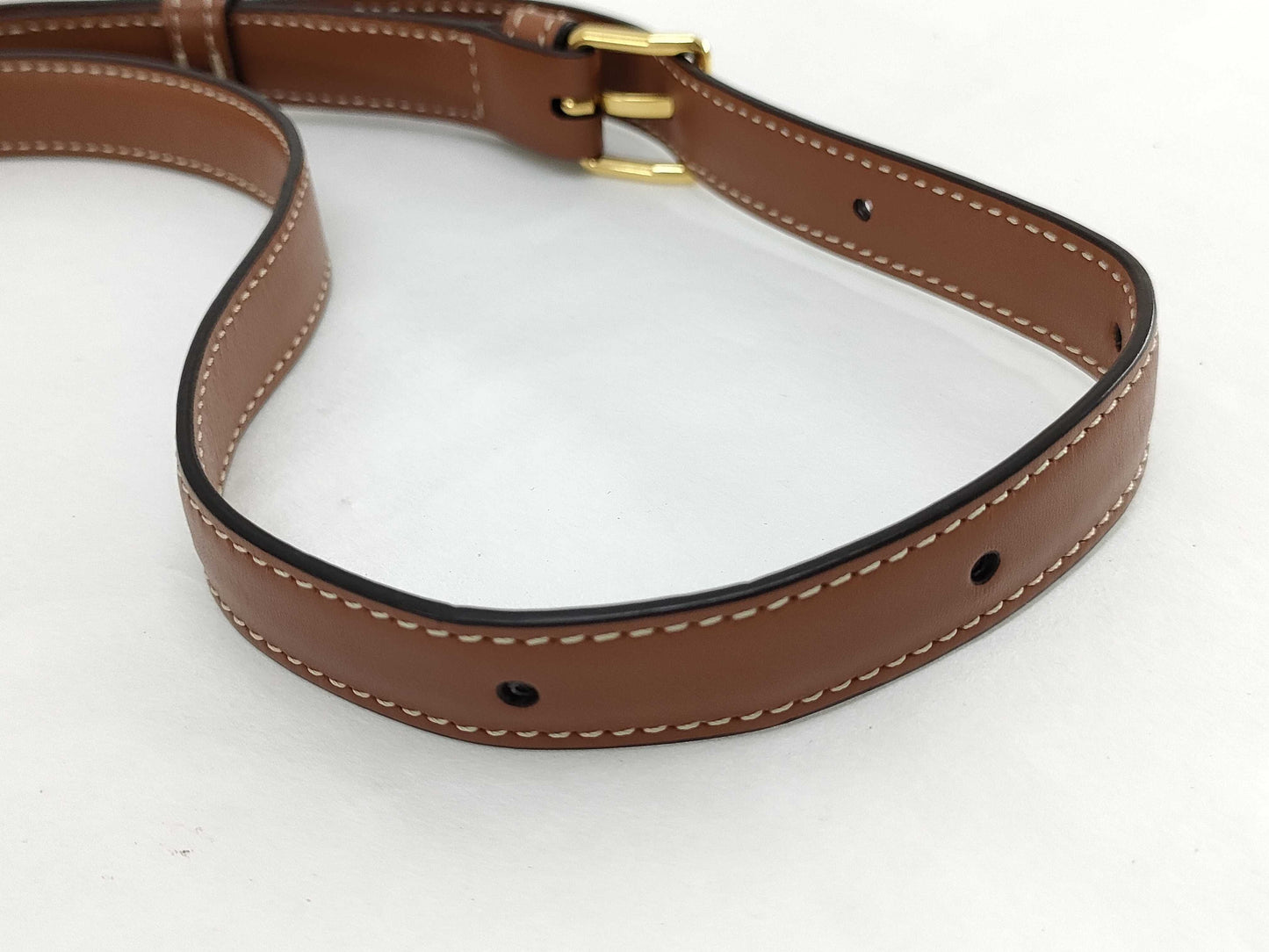 CELINE Teen Triomphe Shoulder Bag with Logo and Metal Hardware