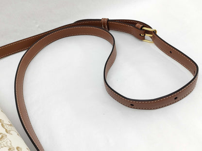 CELINE Teen Triomphe Shoulder Bag with Logo and Metal Hardware