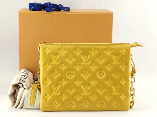 LOUIS VUITTON Monogram Empreinte Louis Vuitton Coussin PM Monogram Empreinte Shoulder Bag