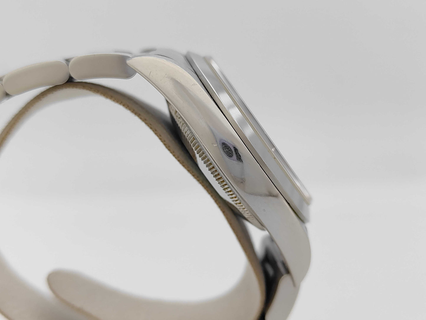 ROLEX 14270 P342449 Black Dial Oyster Bracelet Boys' Watch