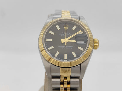 ROLEX 79173 A736621 Black Dial Jubilee Bracelet Women's Watch