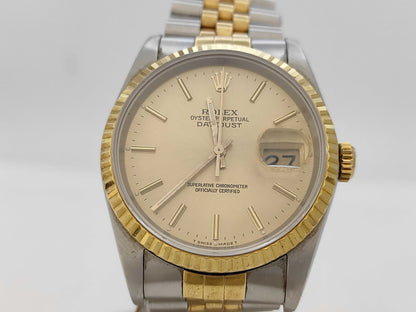 ROLEX 16233 R767538 Champagne Dial Jubilee Bracelet Boys' Watch