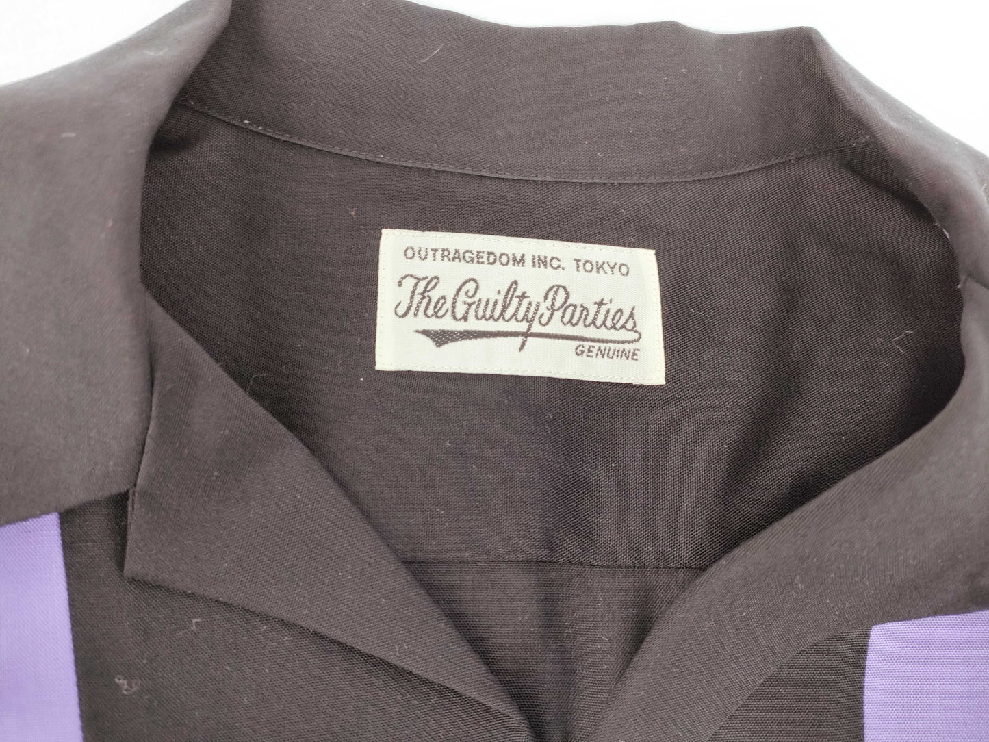 WACKO MARIA Two-Tone 50s Shirt, Size M, Long Sleeve Top