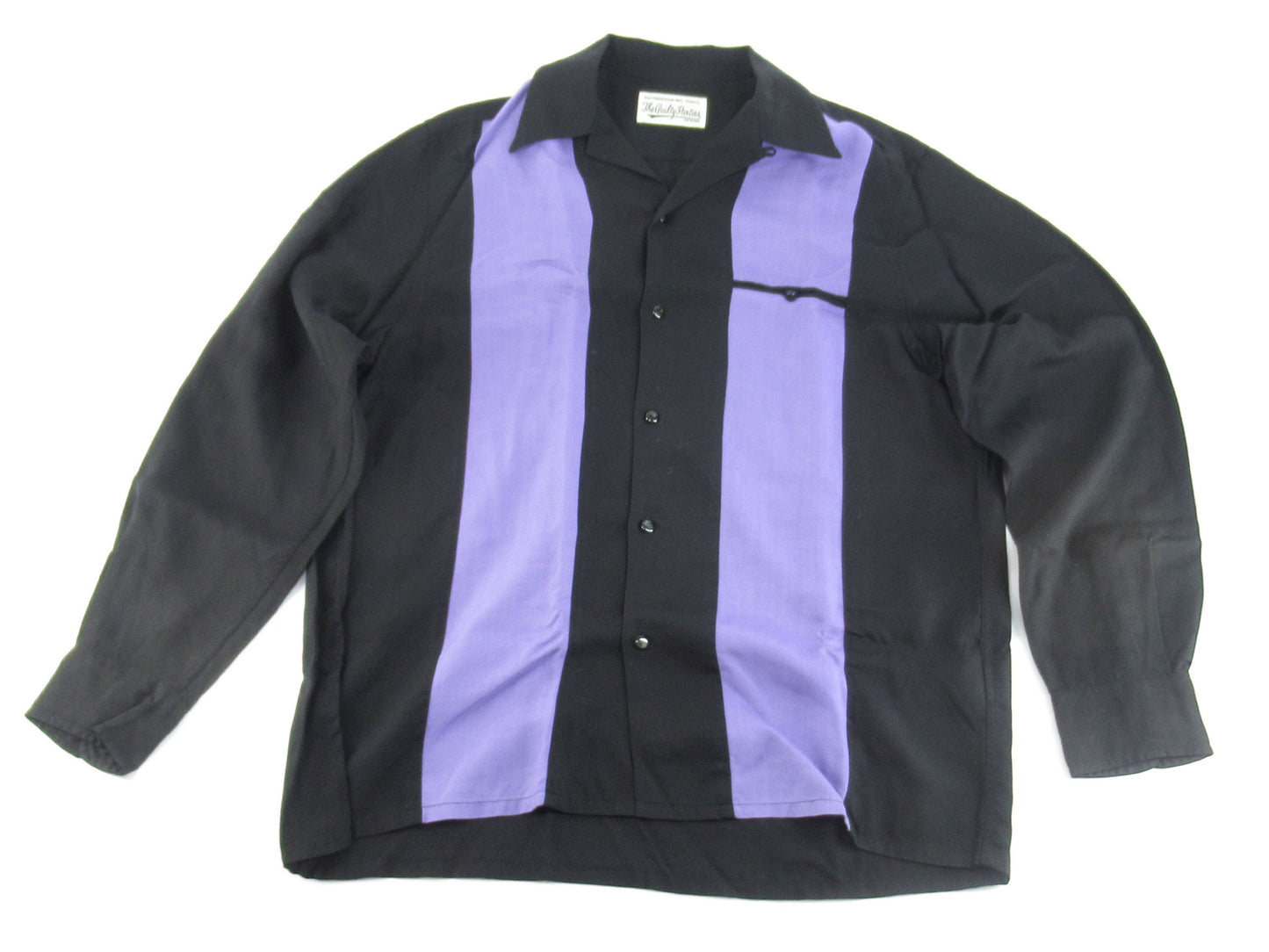 WACKO MARIA Two-Tone 50s Shirt, Size M, Long Sleeve Top