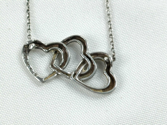 Tiffany & Co. Tiffany & Co. Triple Heart? Sterling Silver Necklace