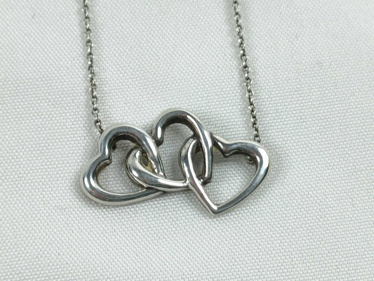 Tiffany & Co. Tiffany & Co. Triple Heart? Sterling Silver Necklace