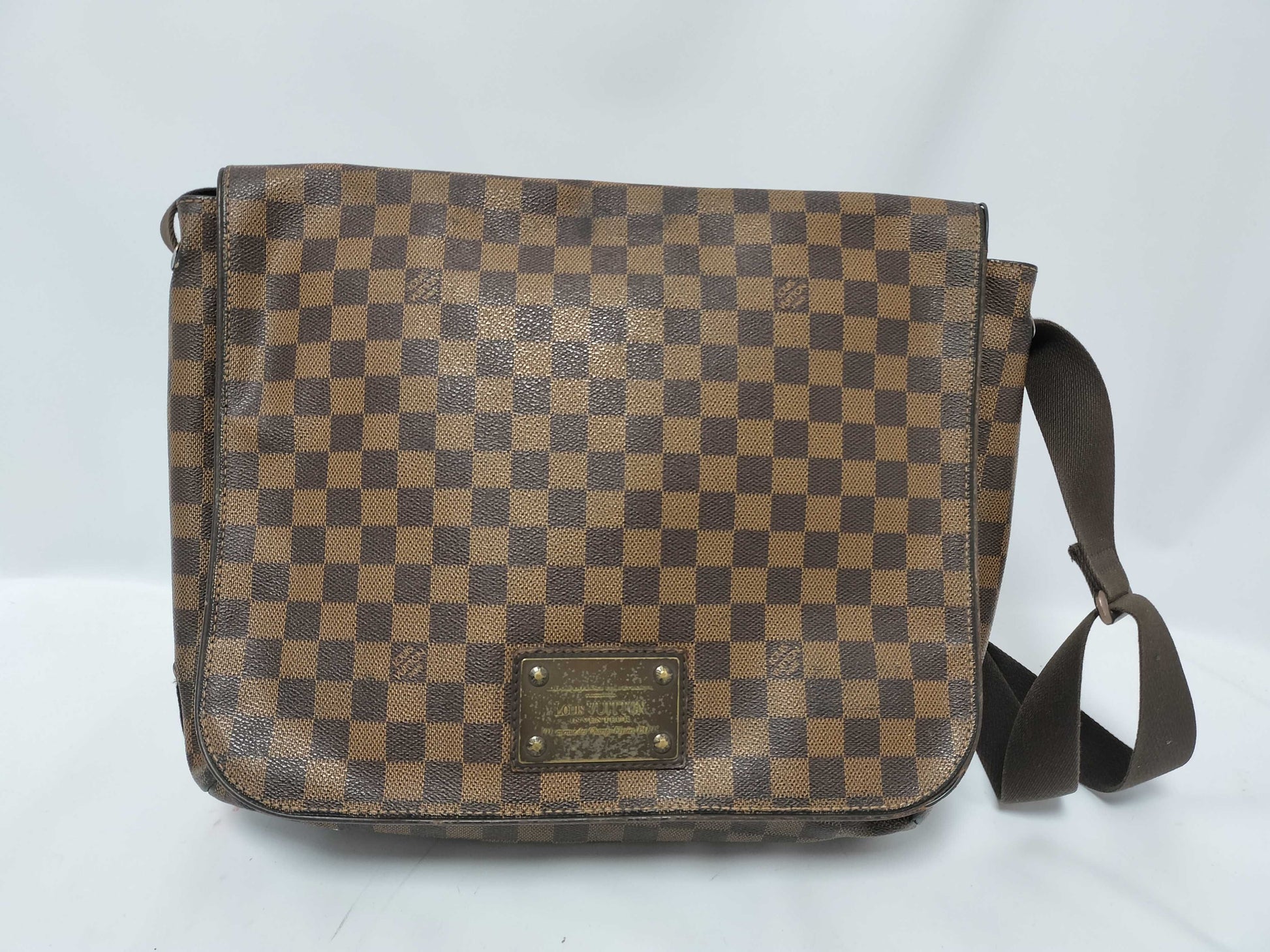 LOUIS VUITTON Damier Brooklyn MM Ebene CA1191 Shoulder Bag