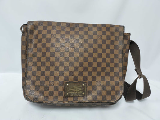 LOUIS VUITTON Damier Brooklyn MM Ebene CA1191 Shoulder Bag