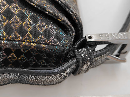 FENDI Mamma Bucket Lamé Shoulder Bag
