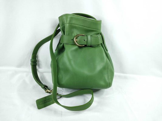 COACH green shoulder bag