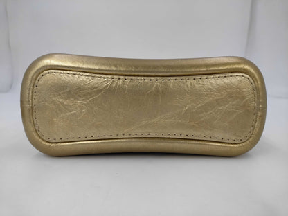 CHANEL CHANEL Leather Gabriel de Hobo 24283165 Gold Silver/Gold Hardware Shoulder Bag