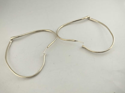 Tiffany & Co. Open Heart Tiffany & Co. Elsa Peretti Open Heart Hoop Earrings, Large Earrings