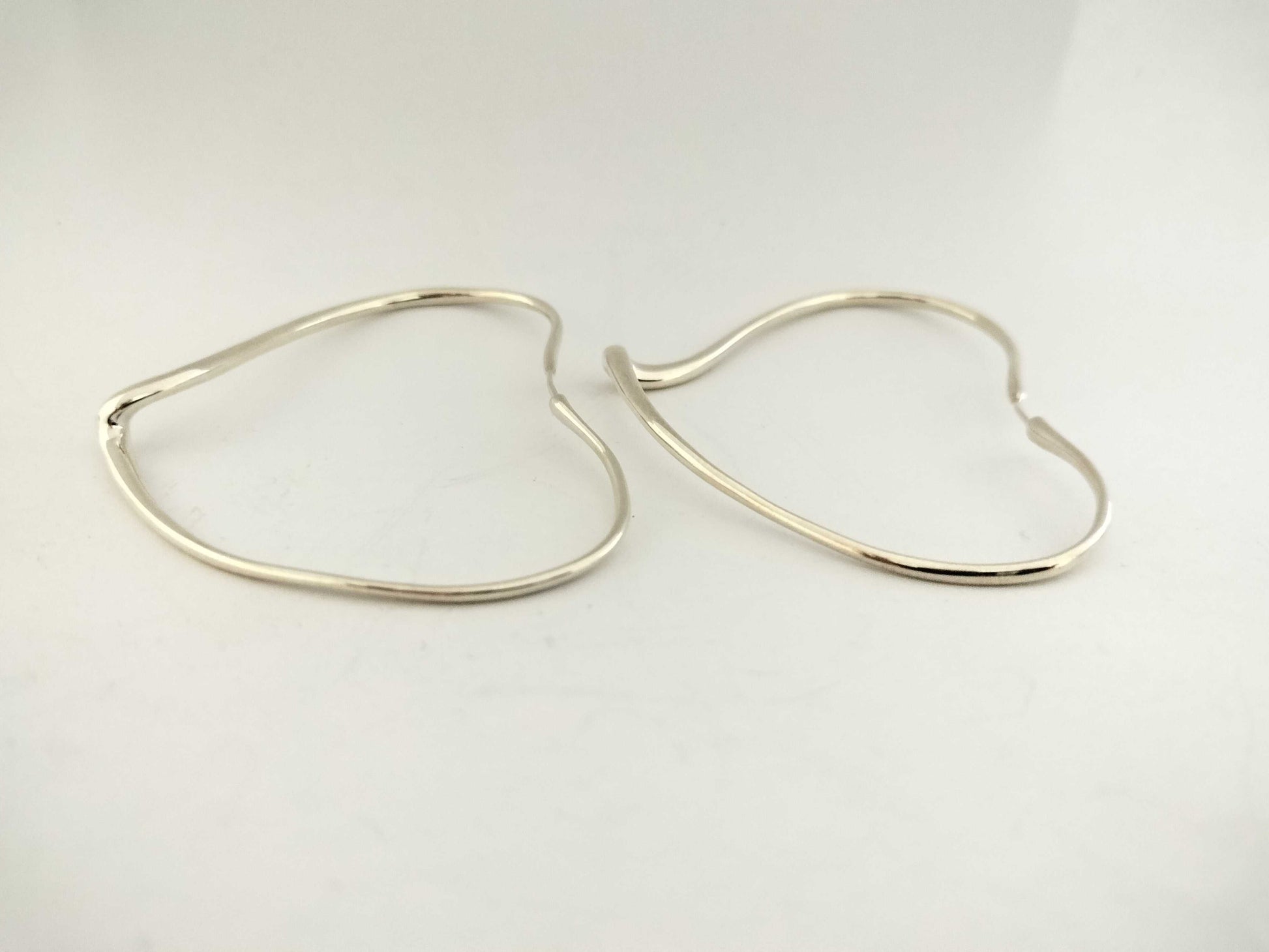 Tiffany & Co. Open Heart Tiffany & Co. Elsa Peretti Open Heart Hoop Earrings, Large Earrings
