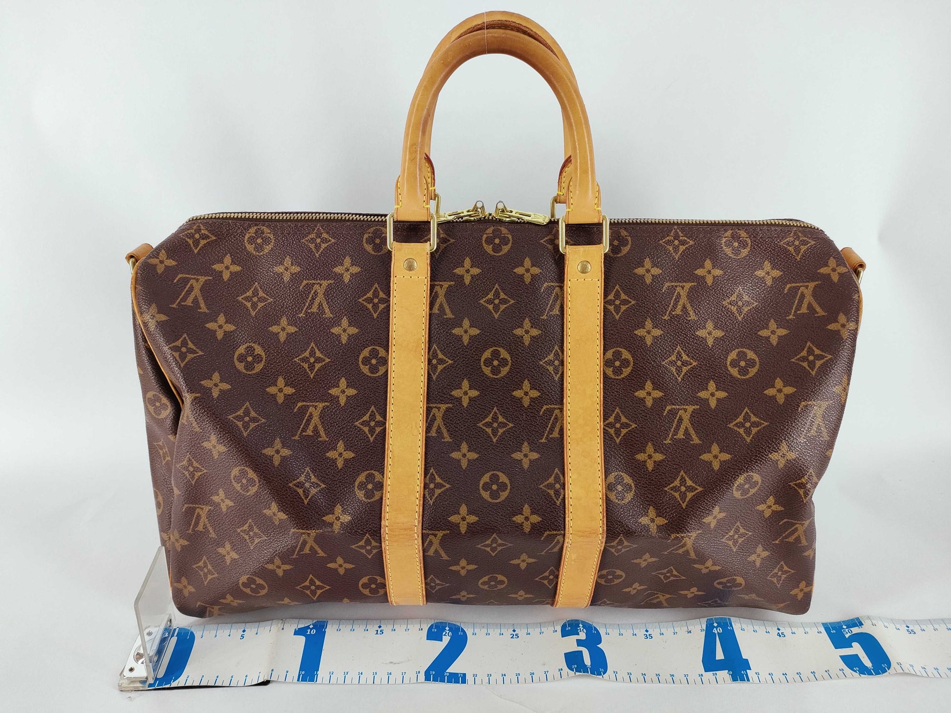 LOUIS VUITTON Monogram Louis Vuitton Monogram Keepall Bandouliere Boston Handbag Boston Bag