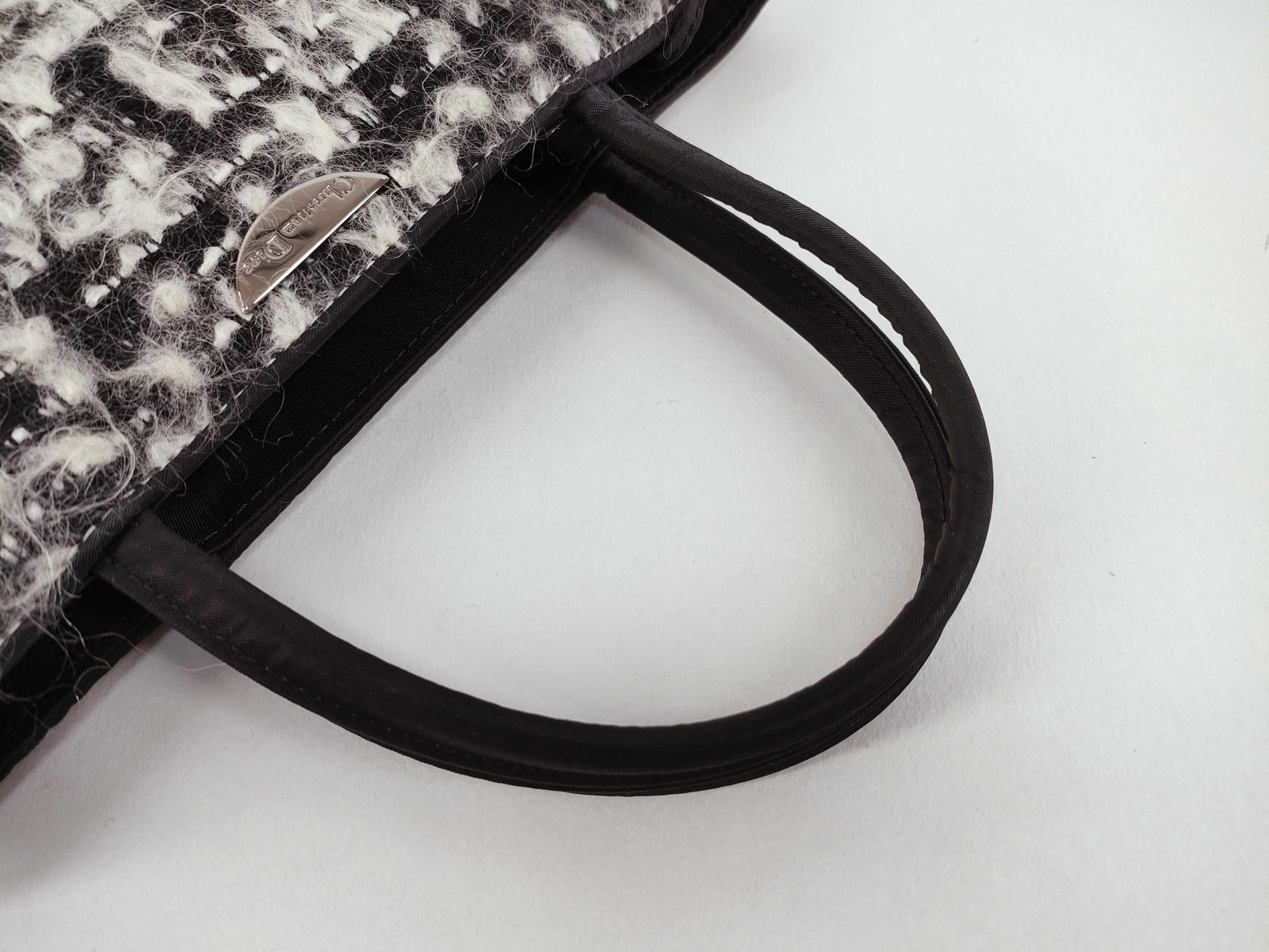 Dior Tweed Tote Bag Handbag Tote Bag