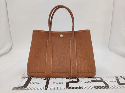 HERMES Garden Party TPM Negonda Gold Y Stamp Tote Bag