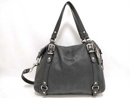 COACH 15273 Black Leather Shoulder Bag