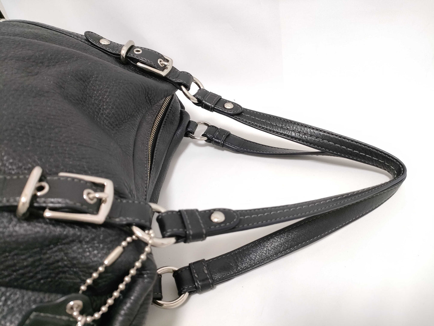 COACH 15273 Black Leather Shoulder Bag