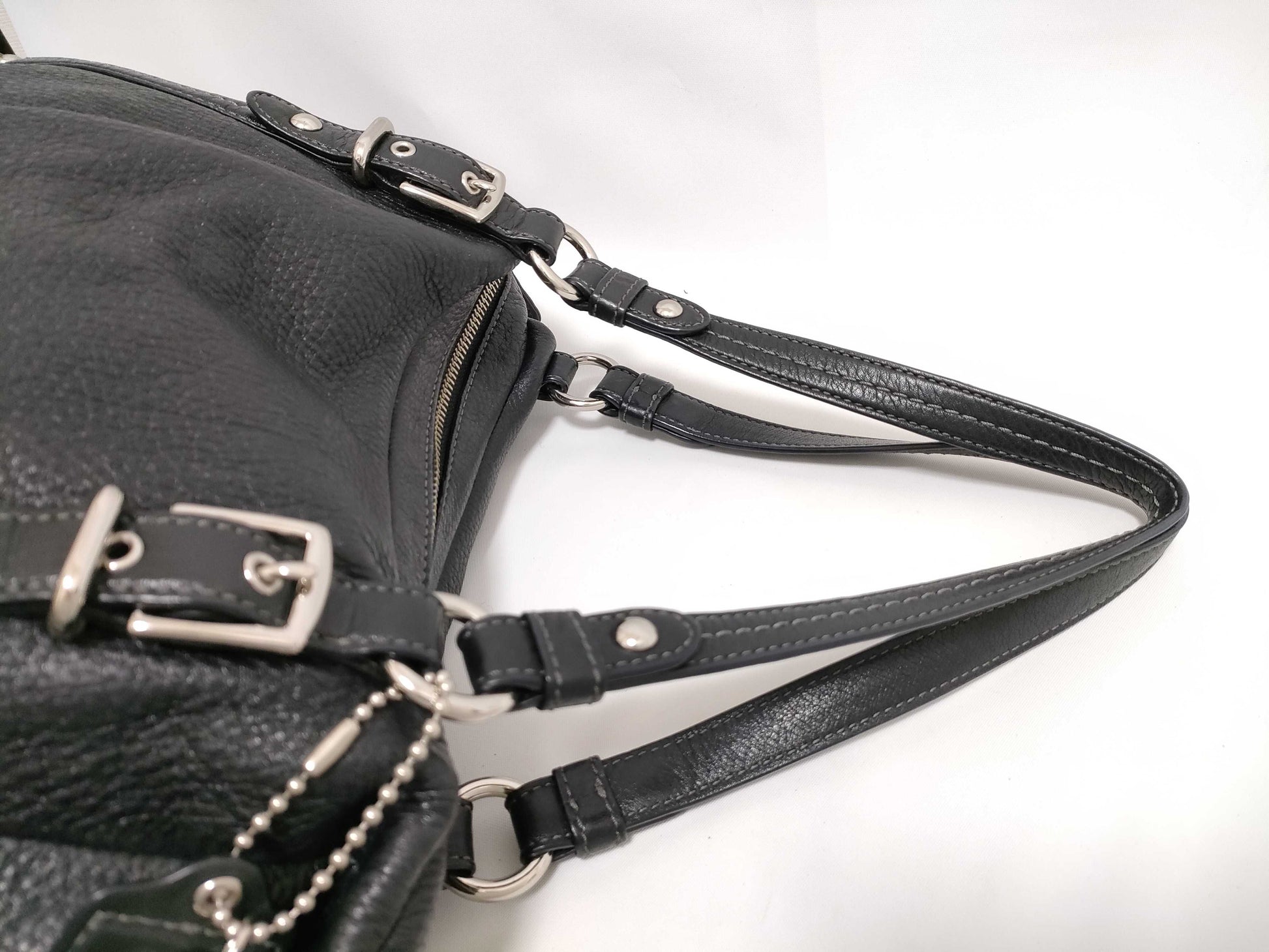 COACH 15273 Black Leather Shoulder Bag