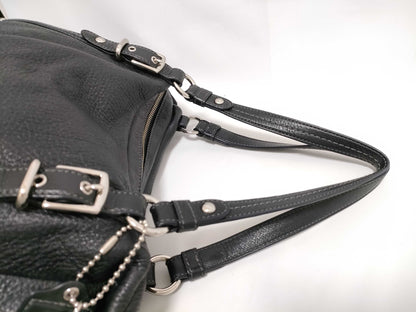 COACH 15273 Black Leather Shoulder Bag