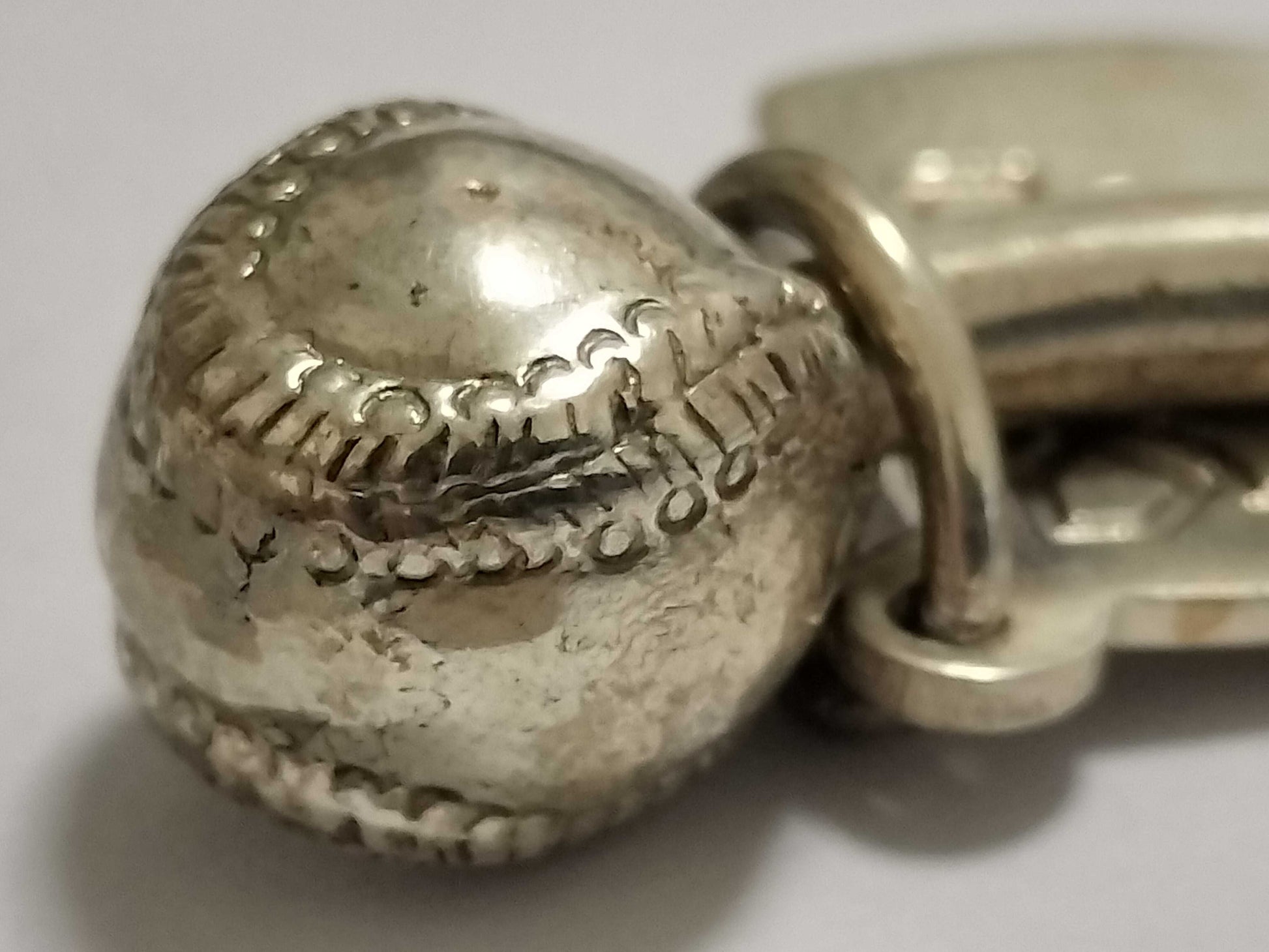 Tiffany & Co. Tiffany Baseball Key Ring 925 Key Case/Key Holder