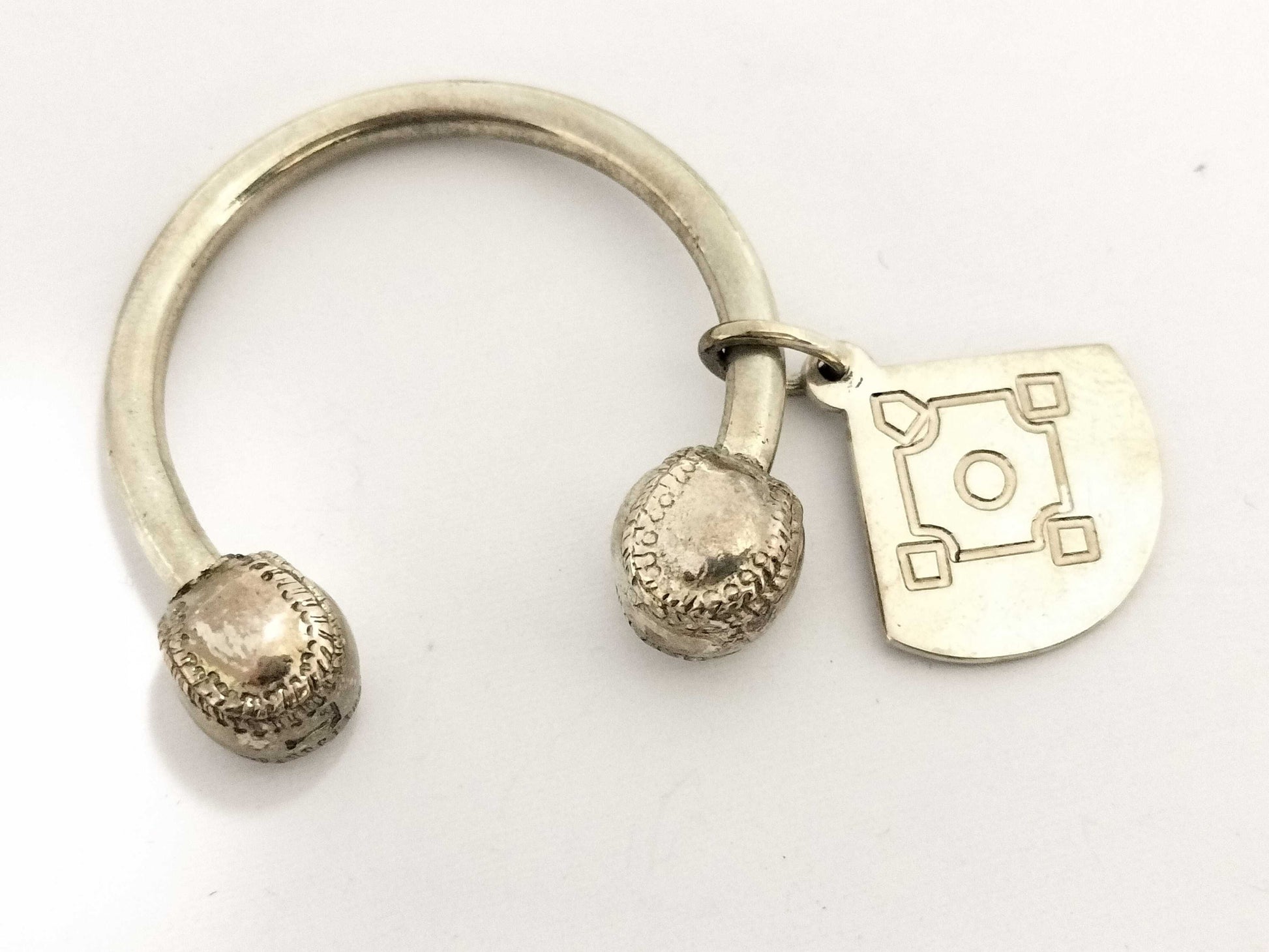 Tiffany & Co. Tiffany Baseball Key Ring 925 Key Case/Key Holder