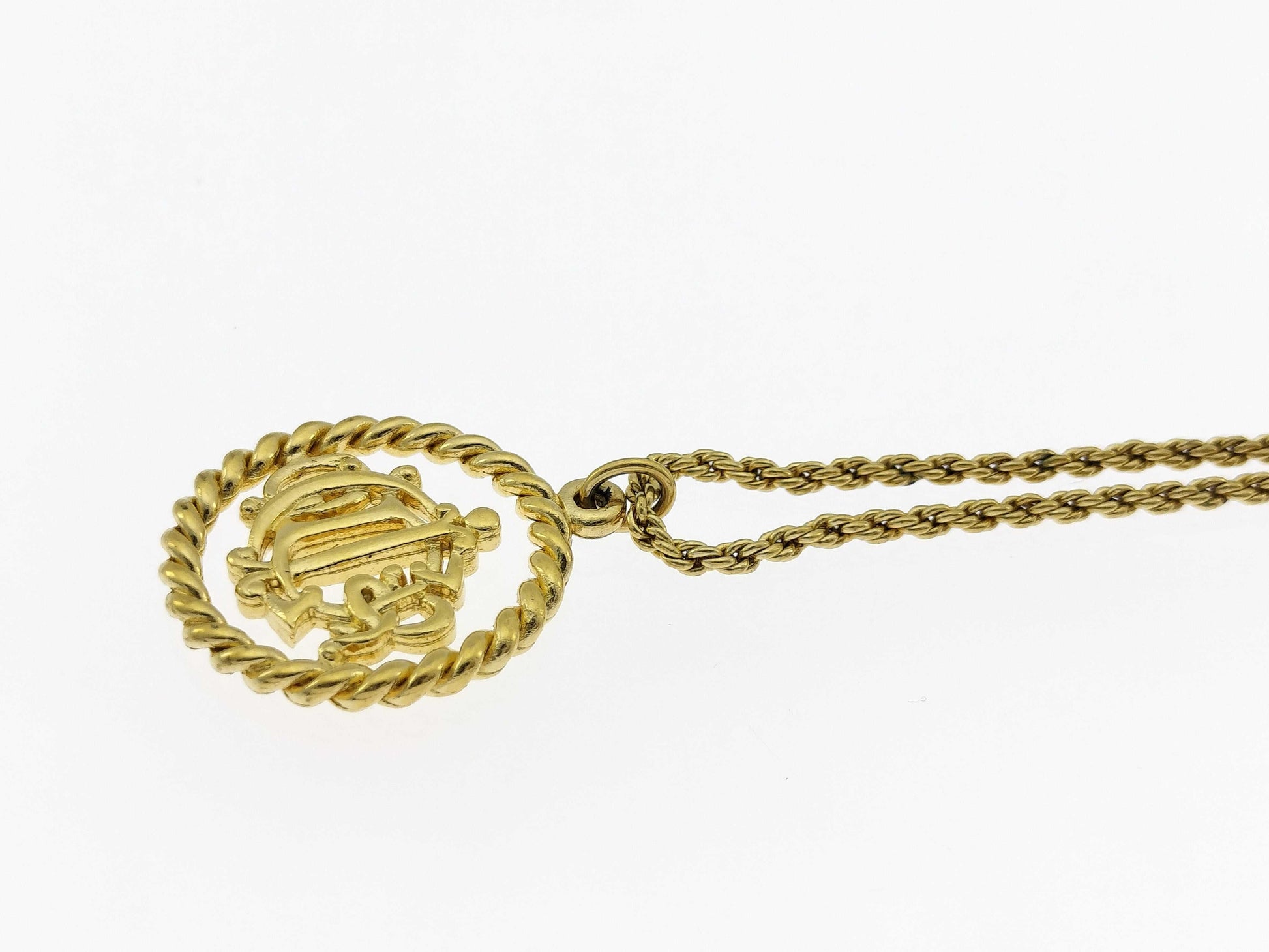 Dior Circle Emblem Necklace