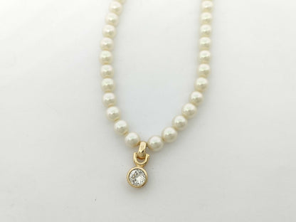 Dior pearl rhinestone necklace