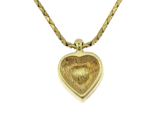 Dior Heart Rhinestone Necklace