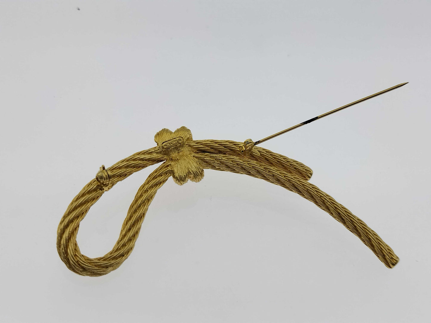 Dior rope motif brooch