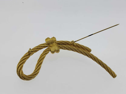 Dior rope motif brooch