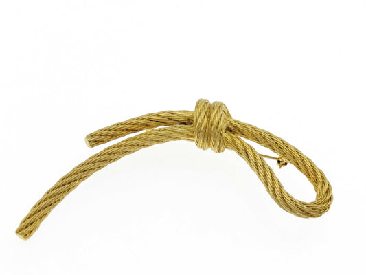 Dior rope motif brooch
