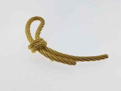Dior rope motif brooch