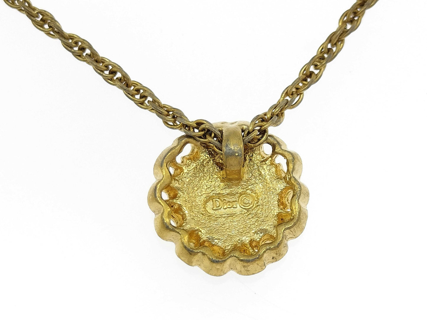 Dior CD logo necklace