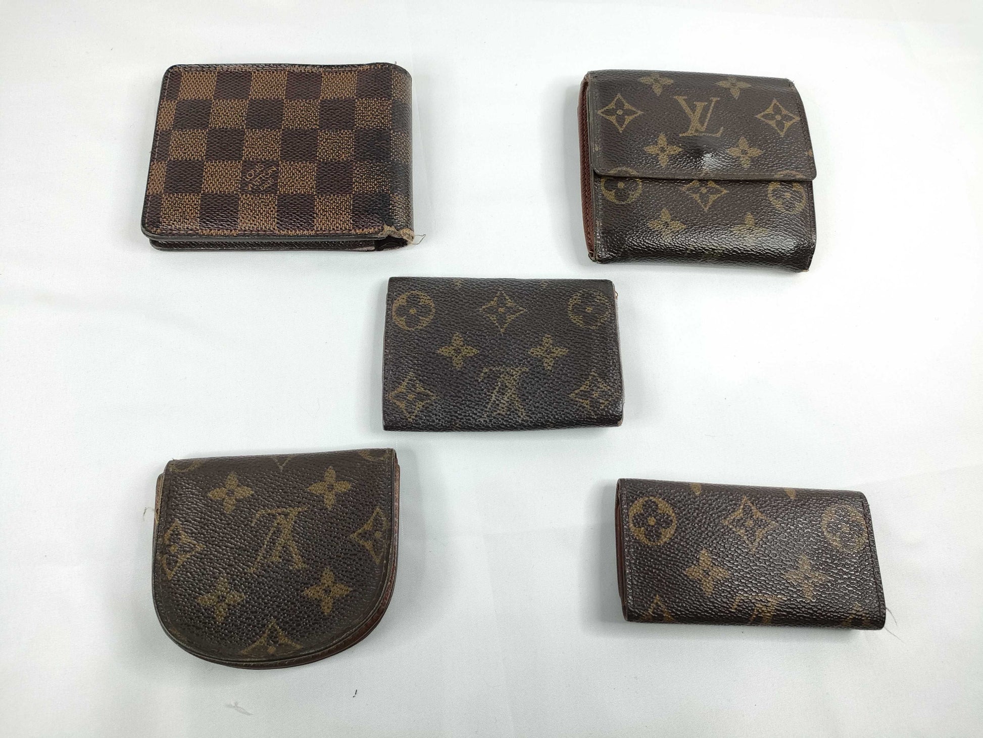 LOUIS VUITTON Monogram Louis Vuitton Wallet Set of 5 Louis Vuitton Wallets