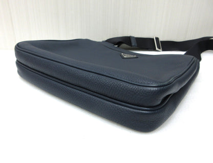 PRADA PRADA 2VH019 BANDOLIERA VITELLO CITY Shoulder Bag Messenger Pouch Calfskin Leather Shoulder Bag