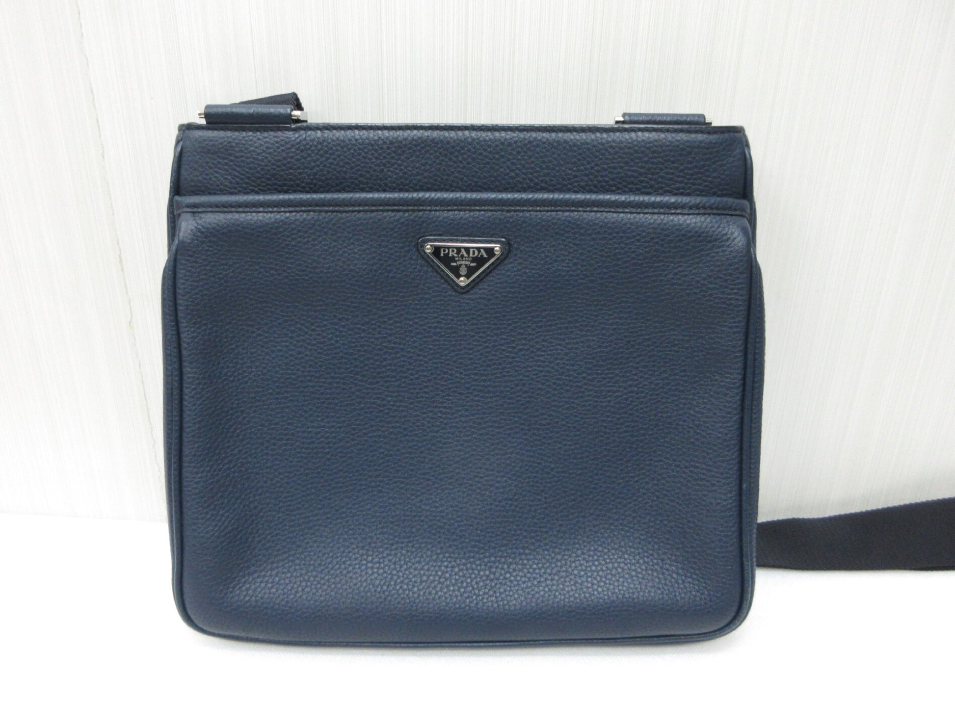 PRADA PRADA 2VH019 BANDOLIERA VITELLO CITY Shoulder Bag Messenger Pouch Calfskin Leather Shoulder Bag