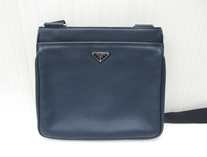 PRADA PRADA 2VH019 BANDOLIERA VITELLO CITY Shoulder Bag Messenger Pouch Calfskin Leather Shoulder Bag
