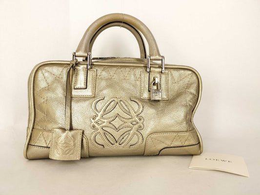 LOEWE Leather Anagram Amazona Key 2 Crochet Cadena Handbag