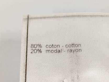 CHANEL 02A Cotton Velvet Pants with Coco Mark P20040 Black Size 42