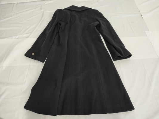 CHANEL 97A Cashmere Long Coat P09449 Dark Navy Size 40 Coat