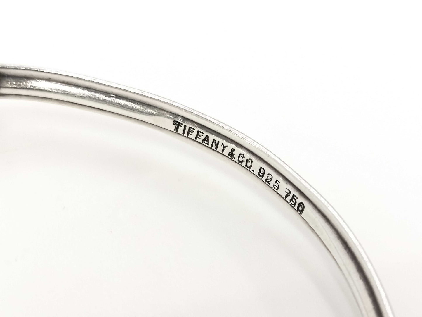 Tiffany & Co. Tiffany Hook & Eye Twist Bracelet Bangle 750 YG 925 11.6g Bracelet Bangle