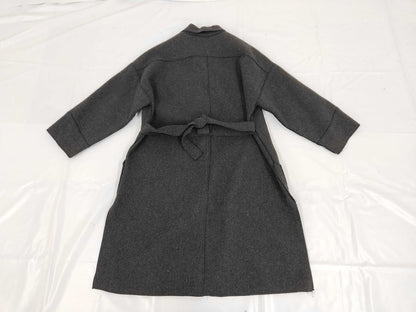 FENDI Wool Long Coat Gray 42 Coat