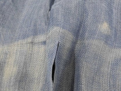 ISSEY MIYAKE 90's Linen Long Coat in Light Blue