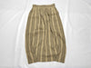 ISSEY MIYAKE 80s Brush Tag Linen Striped Skirt JG52118 Beige M Skirt