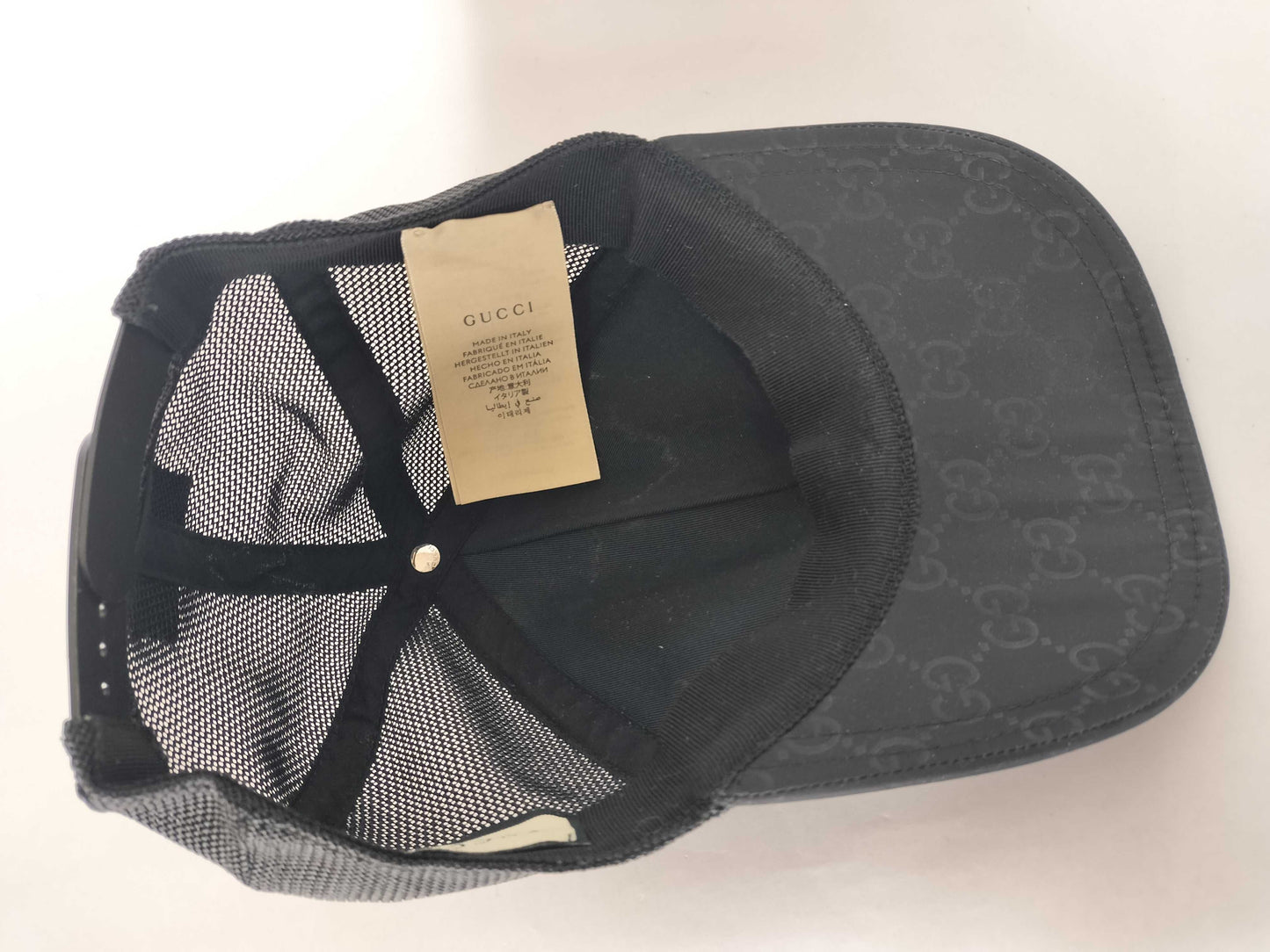 GUCCI GG Baseball Cap Black, Size M