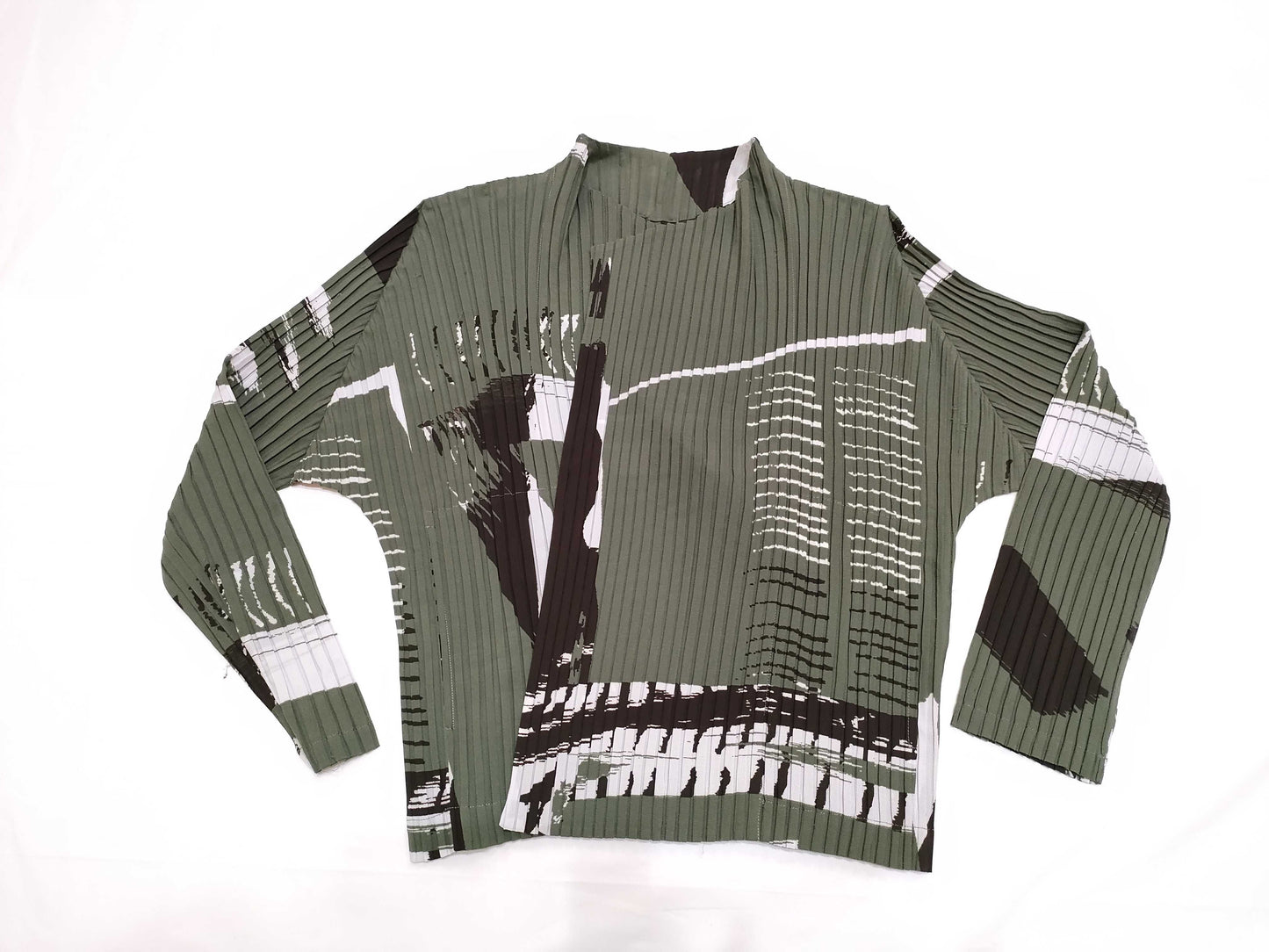 ISSEY MIYAKE All-Over Print Buttonless Cardigan IM21FO636