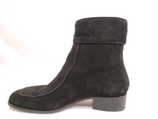 SAINT LAURENT Suede Ankle Boots 588233 Black Other Shoes