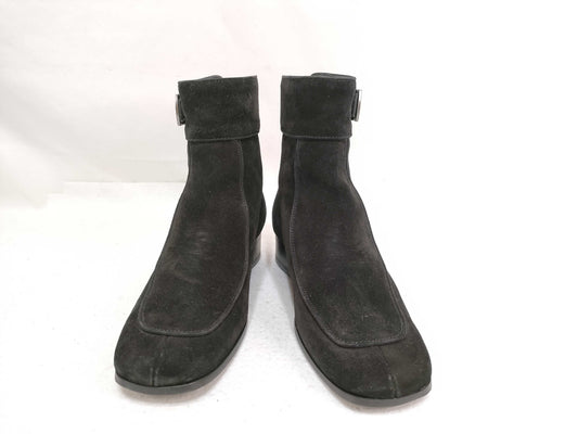 SAINT LAURENT Suede Ankle Boots 588233 Black Other Shoes
